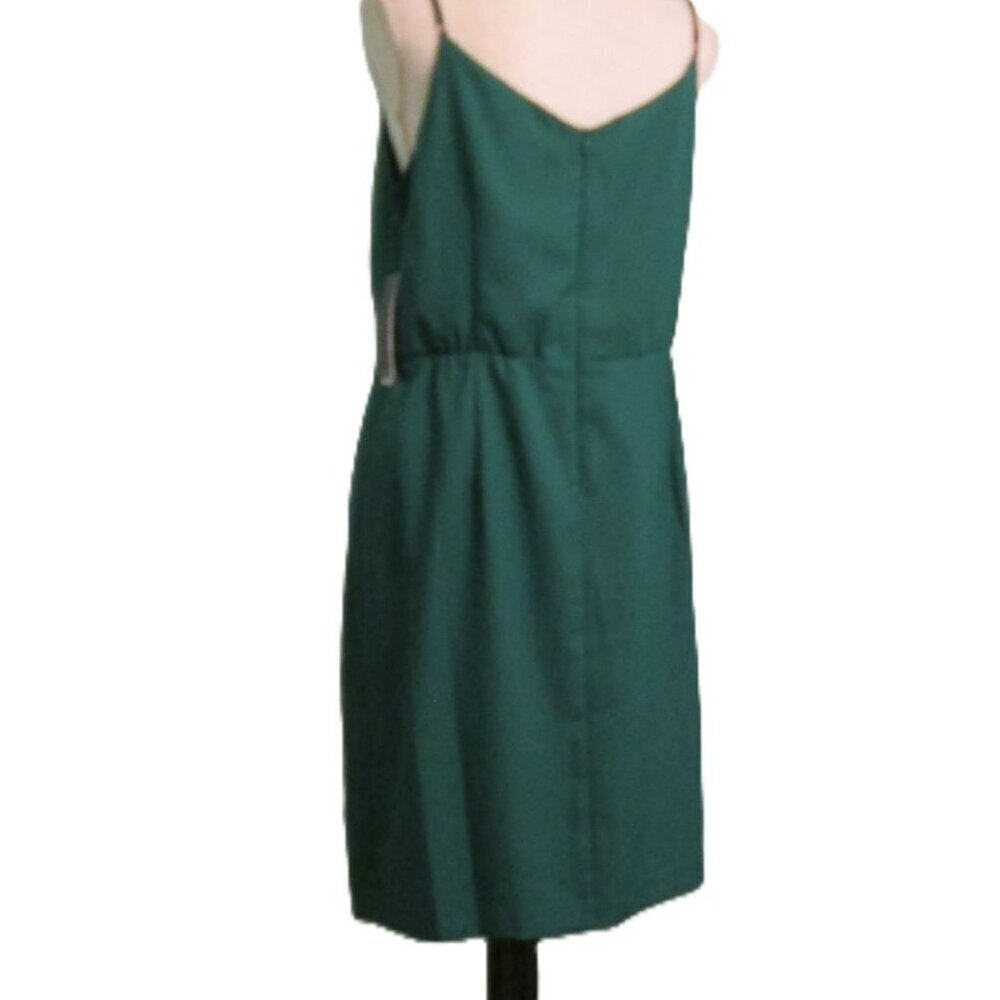 JULIA JORDAN Stunning Sleeveless Twist Front Mini Dress-Emerald-Various-NWT - Picture 3 of 15